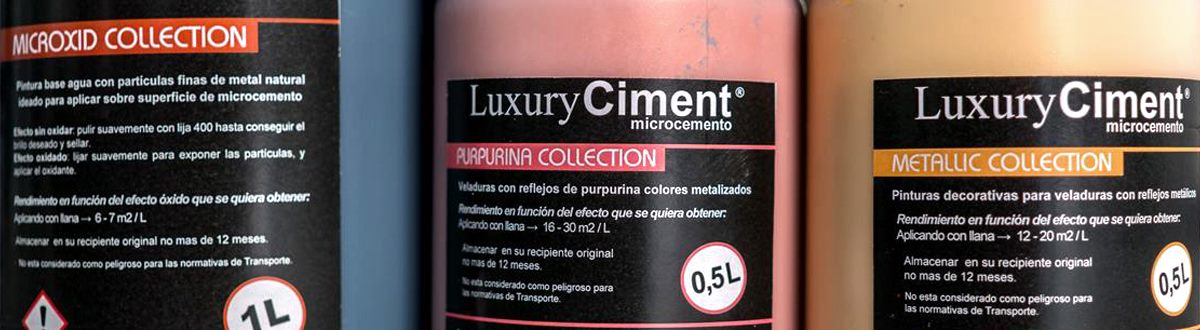 Pigmentos para colorear el microcemento, amplia gama de tonos y efectos